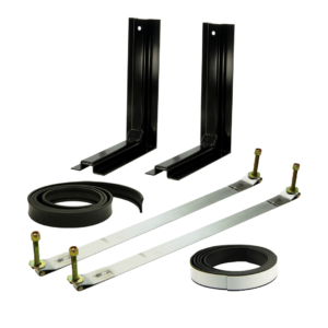 2-Piece Mounting Kit with 19.75" D x 14.75" H L-Brackets & SS Straps
