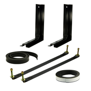2-Piece Mounting Kit with 19.75" D x 19.75" H L-Brackets & Steel Straps