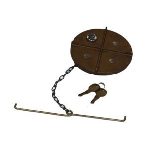 Brass Non-Locking <br/> Diesel Fuel Cap - <br/> 4.25" Diameter