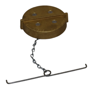 Brass Non-Locking <br/> Fuel Cap - 4.00" Diameter